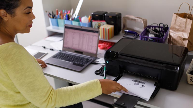 Impressora e computador